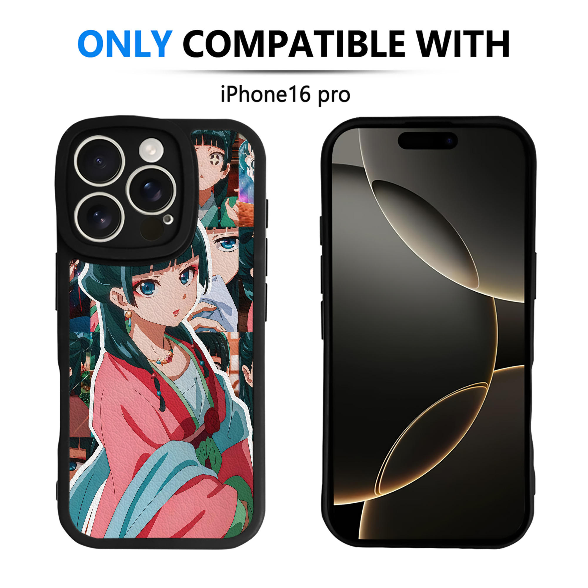 （画像用） 薬屋のひとりごと The Apothecary Diaries 【iPhone 16シリーズ対応】シリコンスマホケース（レザー調） 材質：シリコン